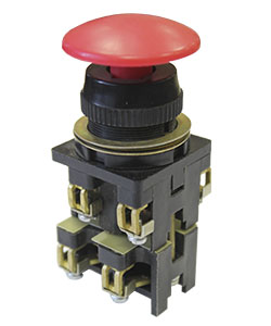 ВК30-10-22130-54 У2, красный, 2з+2р, гриб без фиксации, IP54, 10А. 660В, выключатель кнопочный (ЭТ)