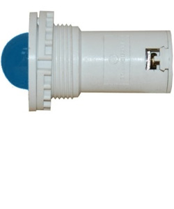 СКЛ-11-С-2-220, синяя, 220В AC/DC, d=27, сила света 20 мКд, светодиодная коммутаторная лампа (ЭТ)