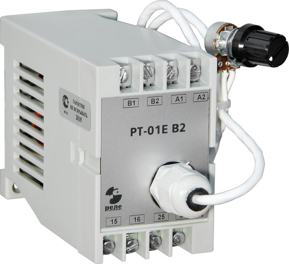 Реле контроля тока РТ-01Е В2 (исп.3) 1-6А 50Гц К=0,83, выносной резистор, выключение при превышении установленной величины тока, срабатывание без выдержки времени, питание от сети 220В 50Гц, ток контактов исполнительного реле 5А, 1з+1р, УХЛ4