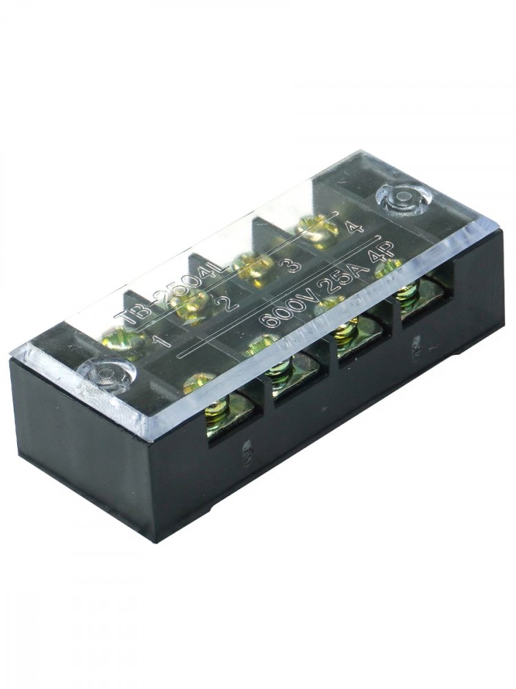 ТВ-2504, 25А, 4 клеммные пары, IP30, блок зажимов  (ЭТ)