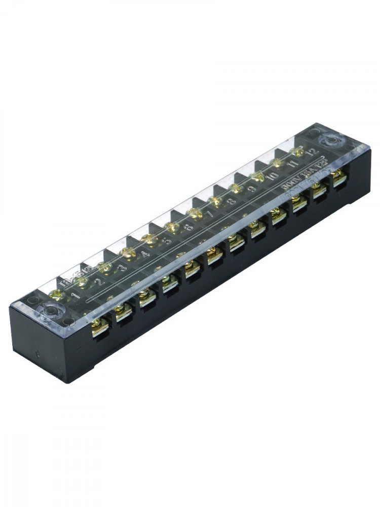 ТВ-1512, 15А, 12 клеммных пар, IP30, блок зажимов  (ЭТ)