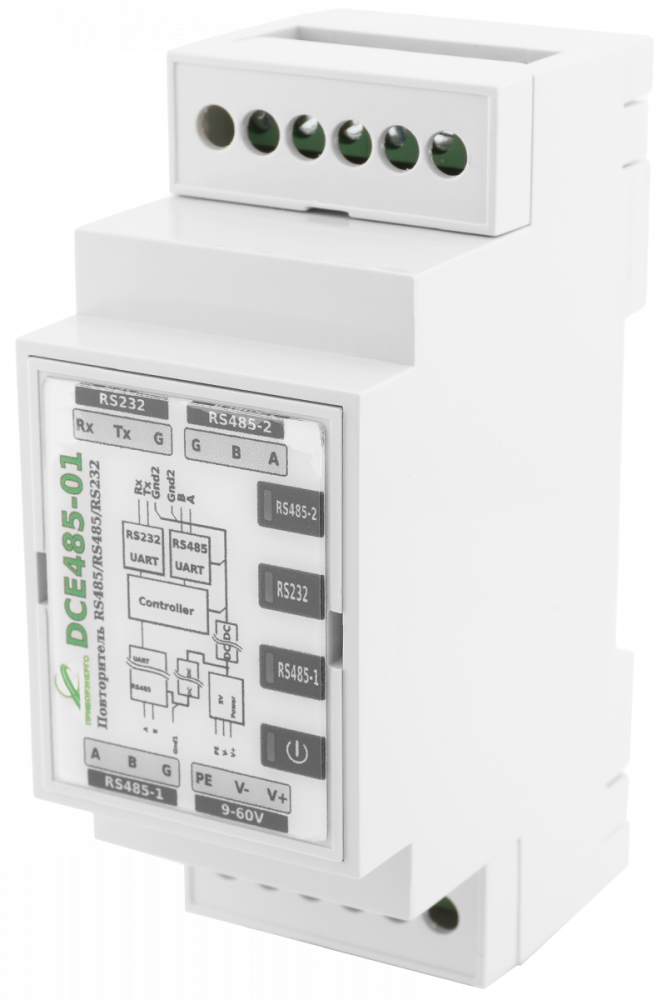 Повторитель RS485/RS485/RS232 DCE485-01
