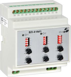 Реле времени трехканальное ВЛ-41М1 0,1с…99ч, 24…220В 50Гц/пост., три независимых канала, управляющие входы, четыре функции, ток контактов исполнительного реле 5А, в каждом канале 1п, УХЛ4