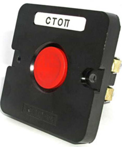 ПКЕ 112-1 У3, 10А, 660В, 1 элемент, красный цилиндр, в нишу, IP40, пост управления (ЭТ)