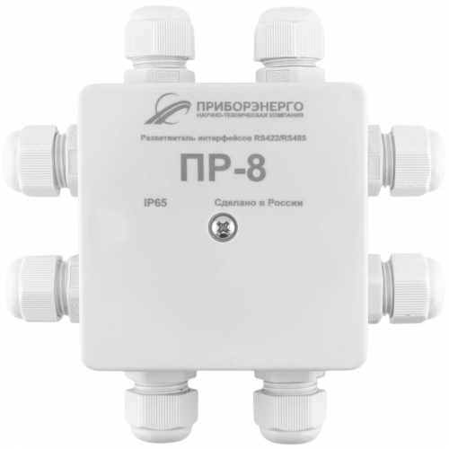 Разветвитель интерфейса RS-485/422 ПР-8 IP65