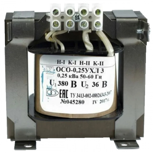 ОСО-0,25 УХЛ3 380/36, IP00, трансформатор