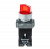 Переключатель с подсветкой, с фиксацией, 24V AC/DC, красный, 3 положения, 1NC