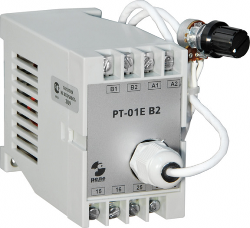 Реле контроля тока РТ-01Е В2 (исп.2) 1-6А 50Гц К=0,83, выносной резистор, включение при превышении установленной величины тока, срабатывание без выдержки времени, питание от сети 220В 50Гц, ток контактов исполнительного реле 5А, 1з+1р, УХЛ4