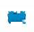 Клемма пружинная проходная, 2.5 мм², синяя