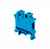 Клемма винтовая проходная, 10 мм², синяя