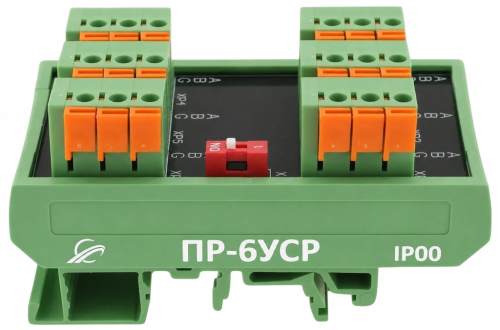 Разветвитель интерфейса RS-485 ПР-6УСР IP00