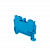 Клемма пружинная проходная, 2.5 мм², синяя