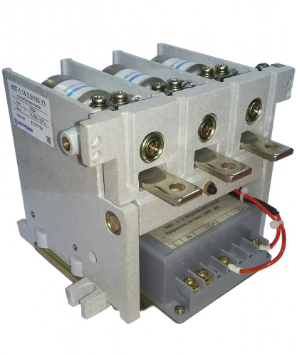 КВТ(М)-1,14-2,5/160-3 У3, трёхполюсный, 160А, 220В AC/DC, 2з+2р, нереверсивный, без реле, с магнитным удержанием, IP00, контактор вакуумный  (ЭТ)