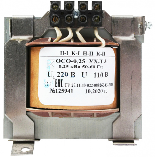 ОСО-0,25 УХЛ3 220/12-24-36-42-110, IP00, трансформатор
