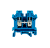 Клемма винтовая проходная, 10 мм², синяя
