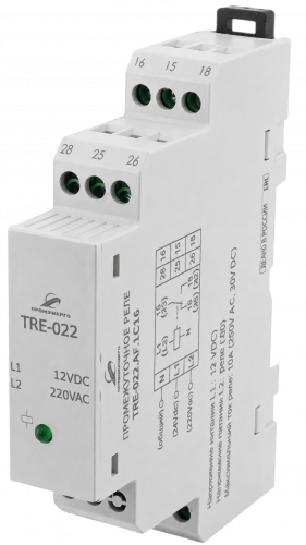 Промежуточное реле TRE-022.AF.1C16