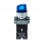 Переключатель с подсветкой, с фиксацией, 24V AC/DC, синий, 2 положения, 1NO