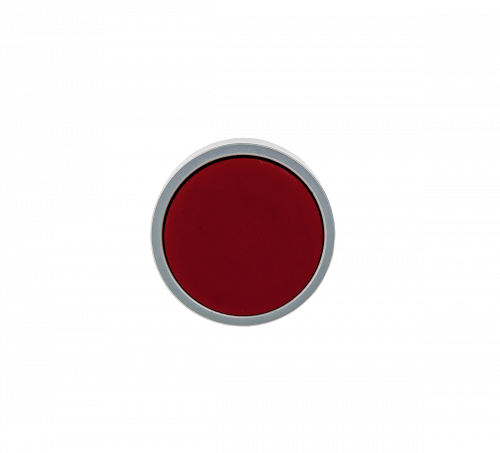 Головка кнопки плоская, красный, металл