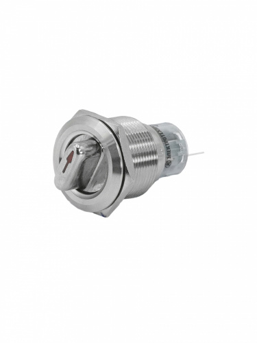 GQ22-L-11X/21/S, металл, 1NO+1NC, на 2 положения с фиксацией I-II, d22мм, IP65, переключатель  (ЭТ)