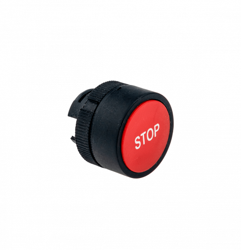 Головка кнопки знак "stop", пластик