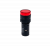 Сигнальная лампа 16мм, красный, 24V AC/DC