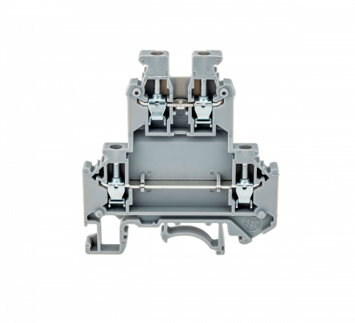 Клемма винтовая двухуровневая, 2.5 мм²