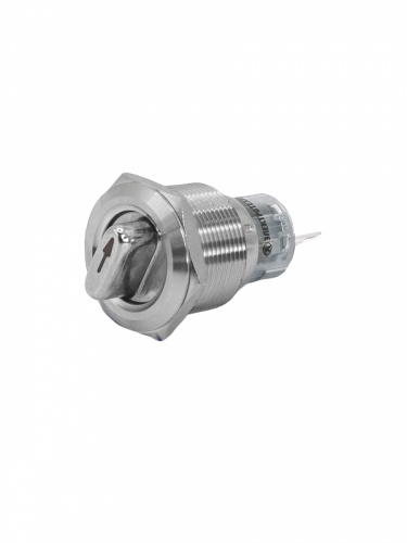 GQ22-L-11X/23/S, металл, 1NO+1NC, на 2 положения без фиксации I-II, d22мм, IP40, переключатель  (ЭТ)